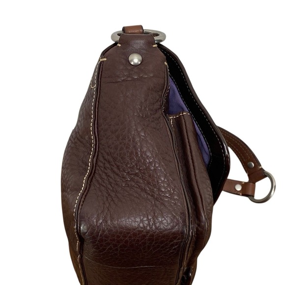 Coach Chelsea Chocolate Brown Leather Demi Flap F10893 w/ Matching Wallet - Picture 2 of 16